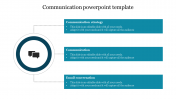 Customized Communication PowerPoint Template-Three Node